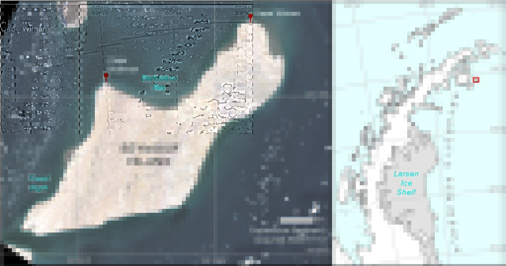 Antarctic Place-names map