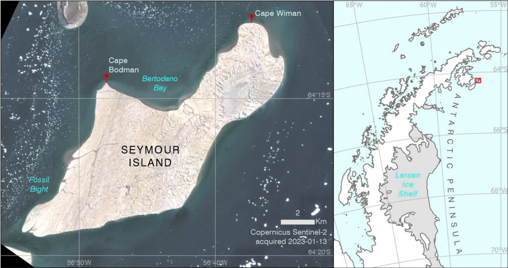 Antarctic Place-names map