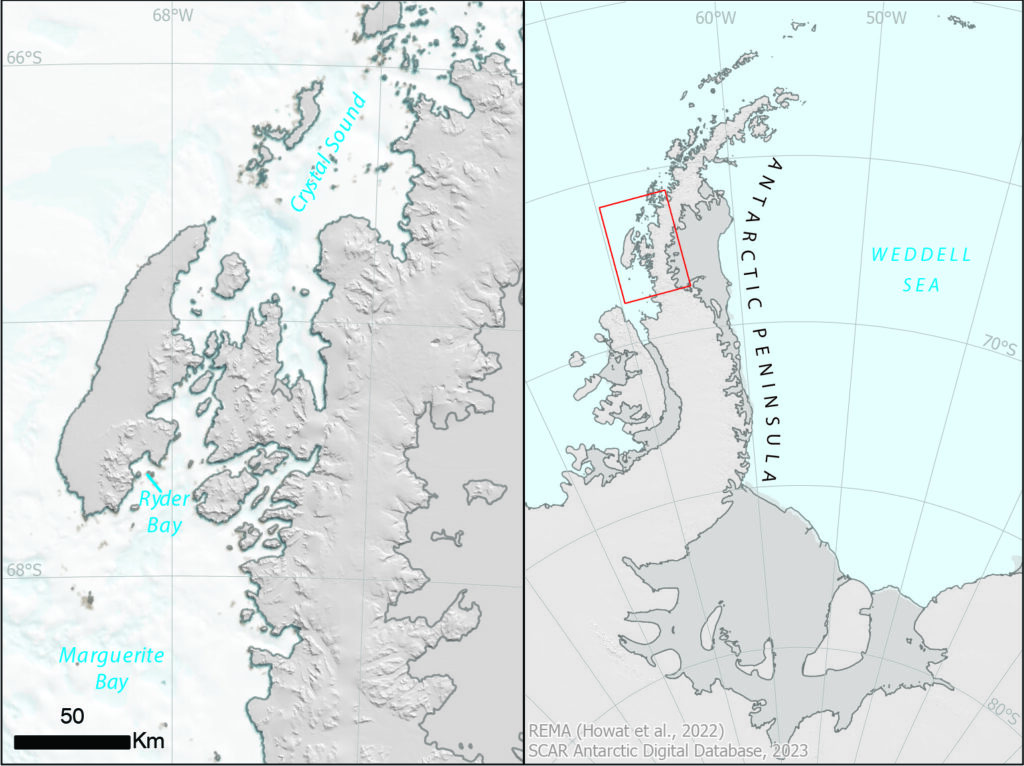 Antarctic Place-names map